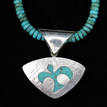 Load image into Gallery viewer, Turquoise Mandarin Garnet Pendant with Beads:  One-of-a-kind in stock`
